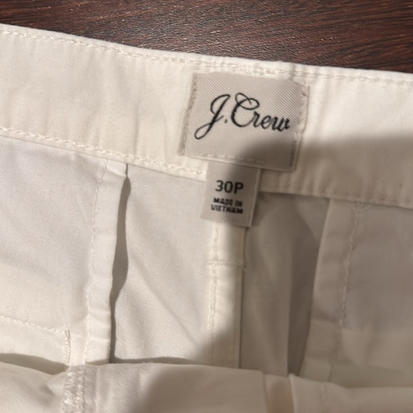 J Crew Reimagined white slouchy boyfriend chino petite pants - Picture 3 of 10